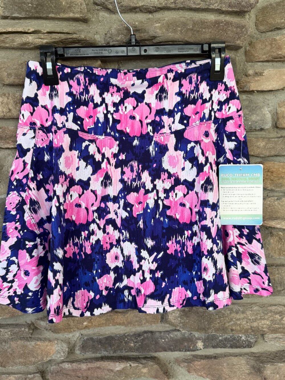 G LIFESTYLE SKORT GOLF TENNIS PICKLE Skirt Small Floral Blue Pink NWT
